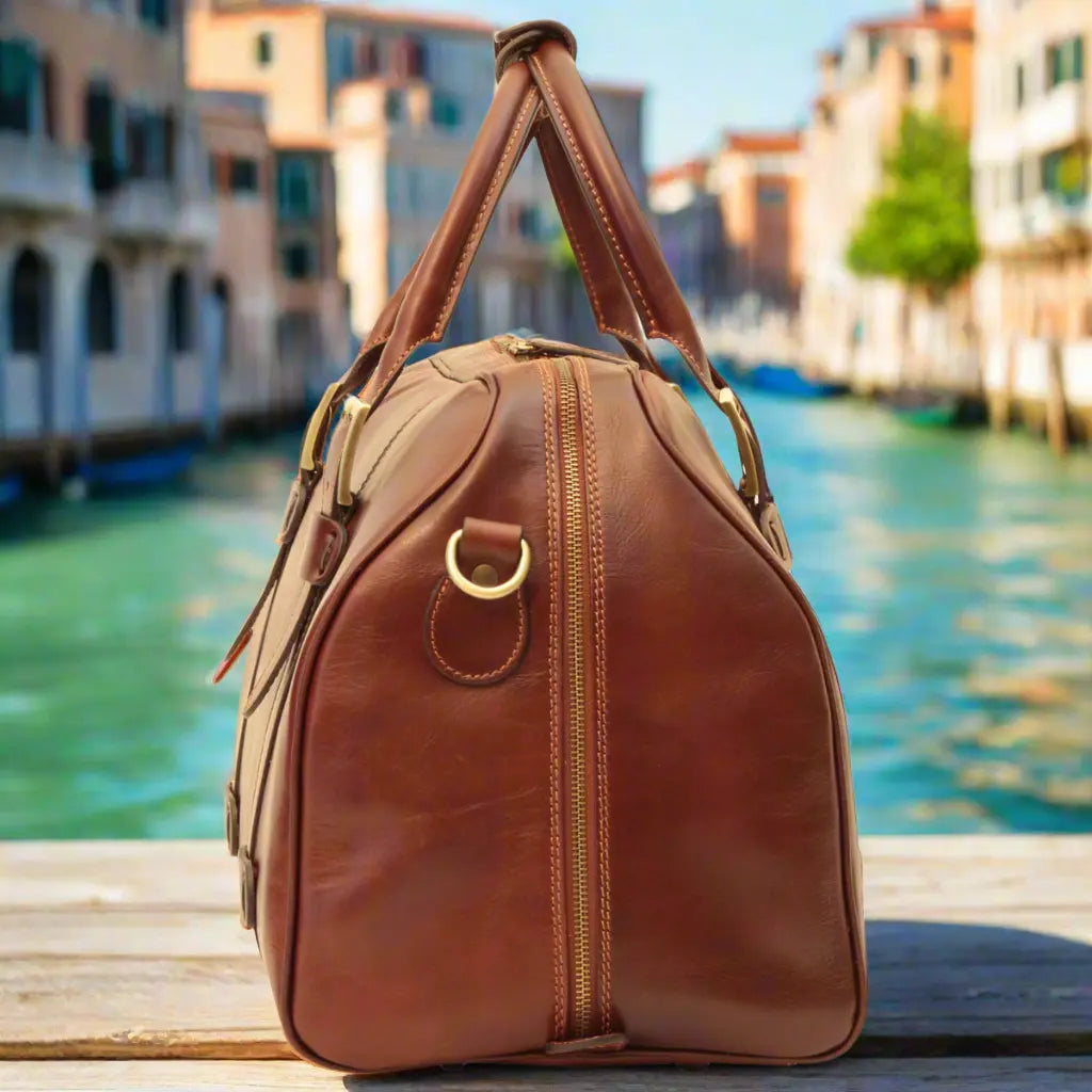 Cowhide Leather Duffel Bag | Travel & Business