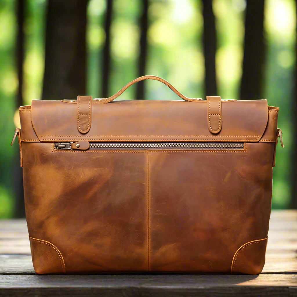 Genuine Leather Business Briefcase | Work & Business