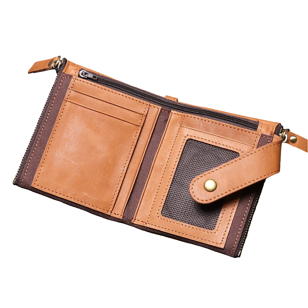 Unisex Wallet with Lock Closure – Genuine Top-Grain Leather