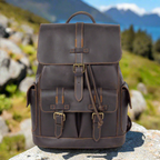 Vintage-Inspired Premium Cowhide Backpack | Work & Travel