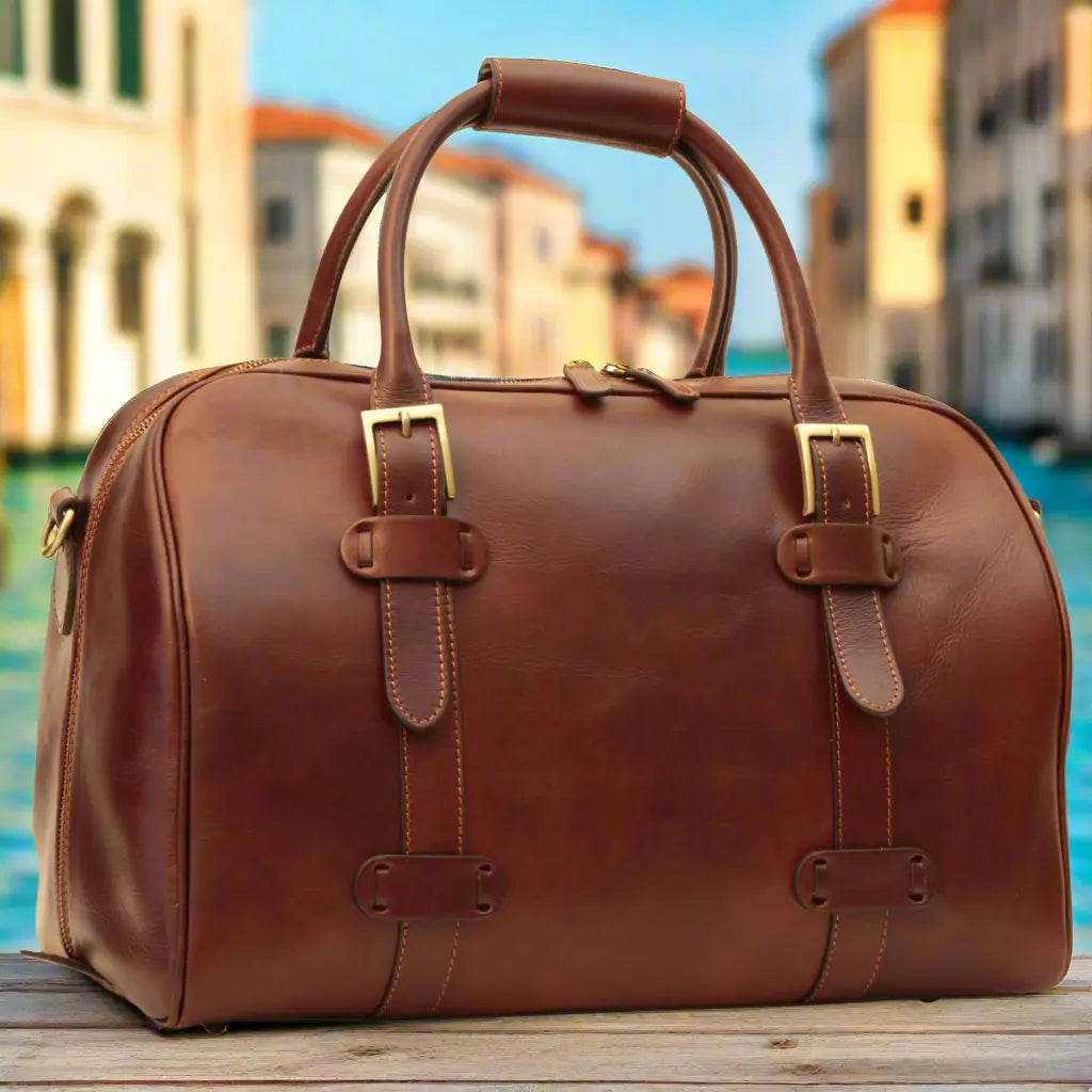 Cowhide Leather Duffel Bag | Travel & Business