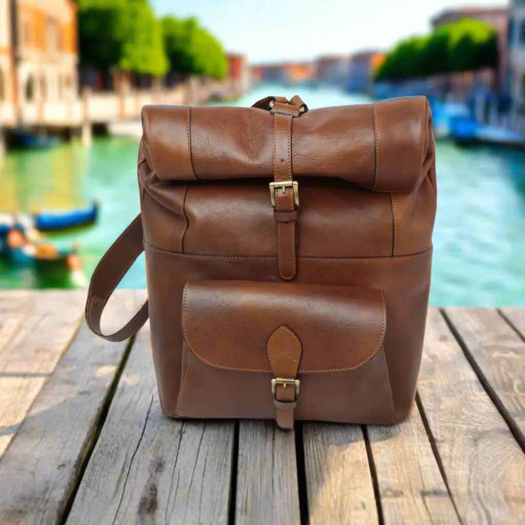 Full Grain Leather Backpack | Travel & Work