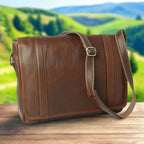 Soft Calfskin Leather Messenger Bag | Office & Business