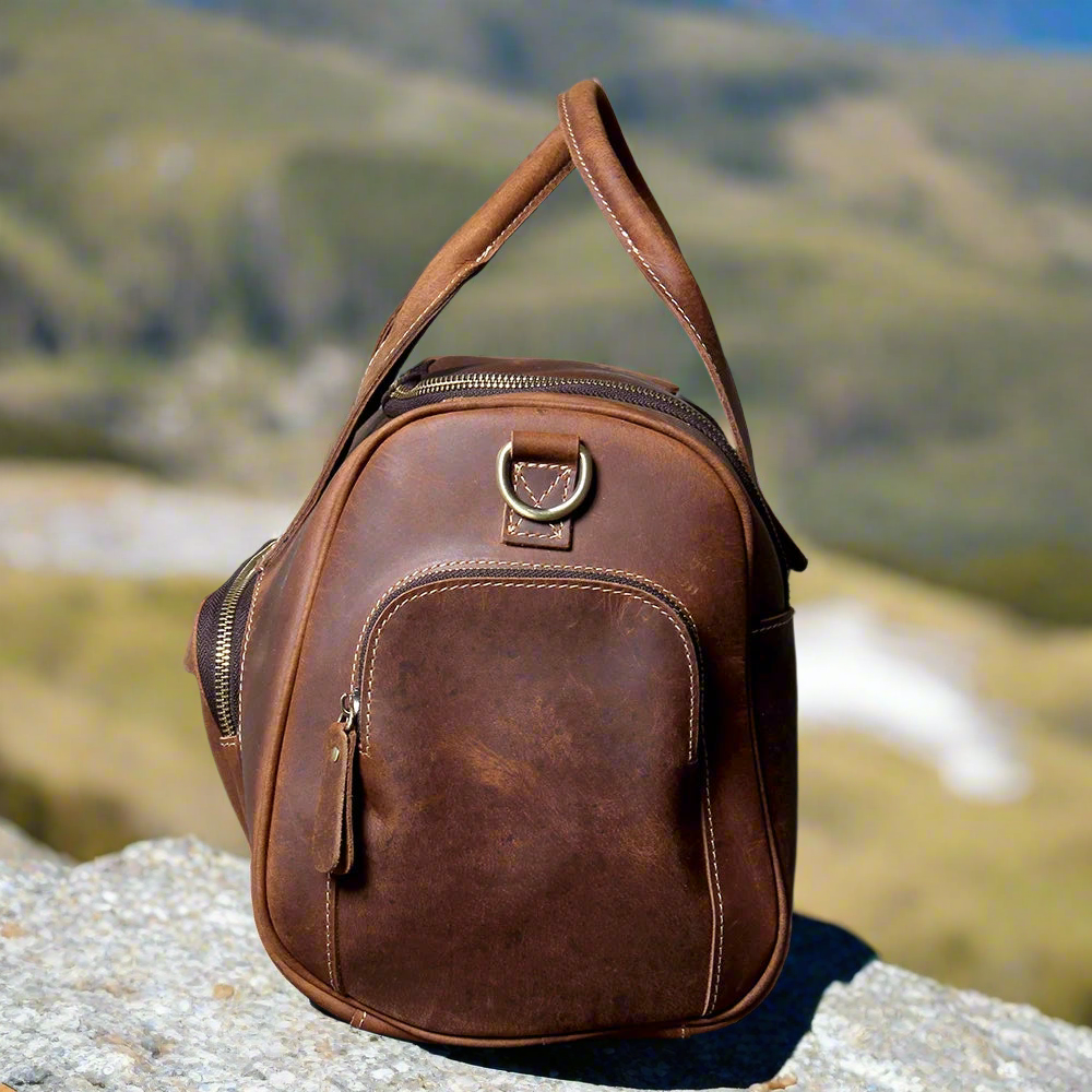 Full-Grain Leather Weekend Bag | Travel