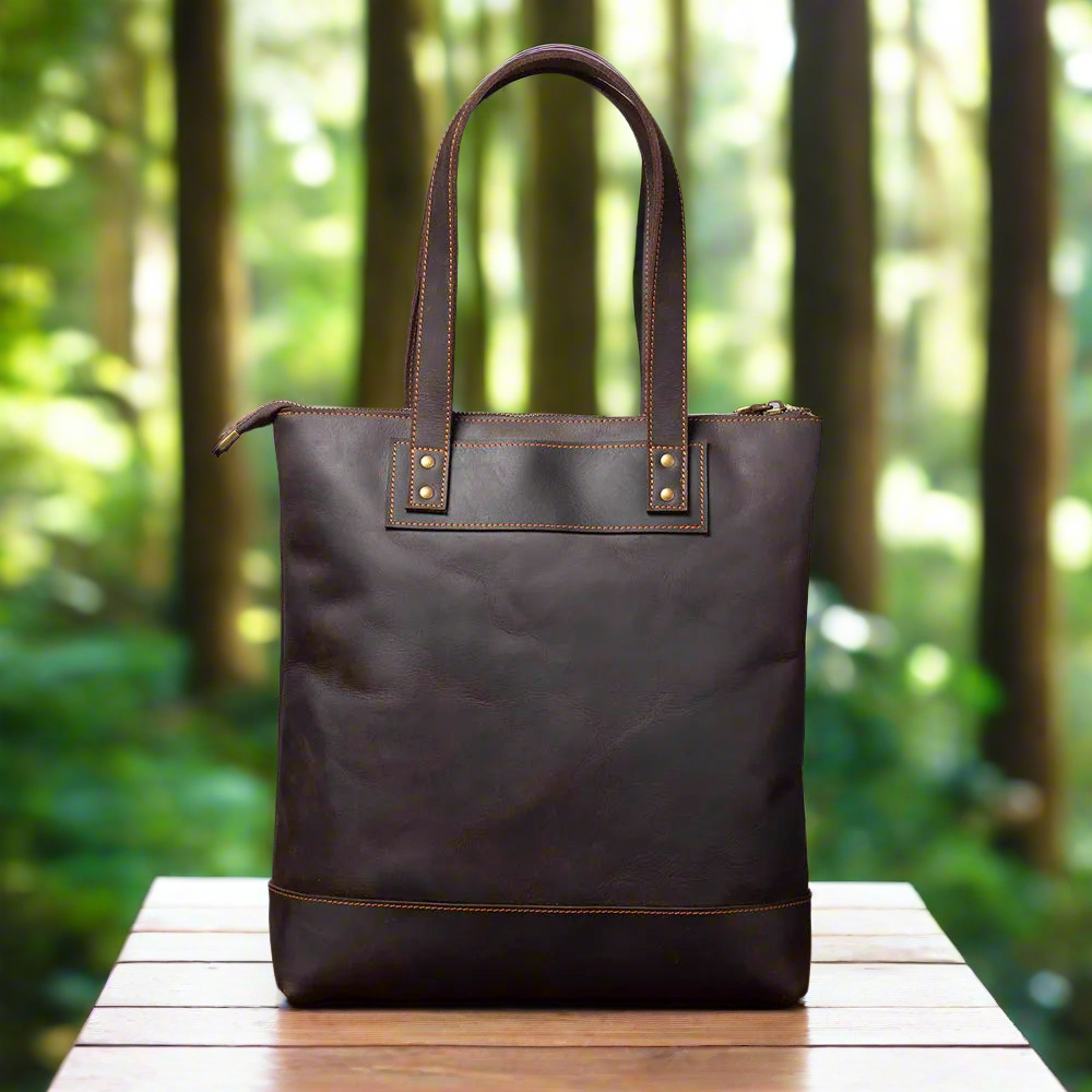 Full-Grain Cowhide Leather Tote | Work & Everyday