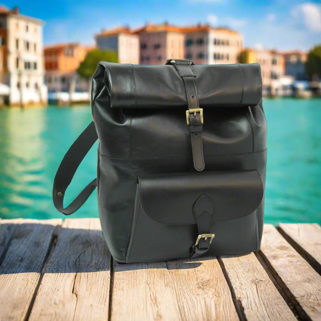 Full Grain Leather Backpack | Travel & Work