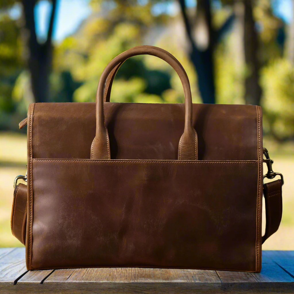 Boxy Leather 14 inch Laptop Bag | Work & Office
