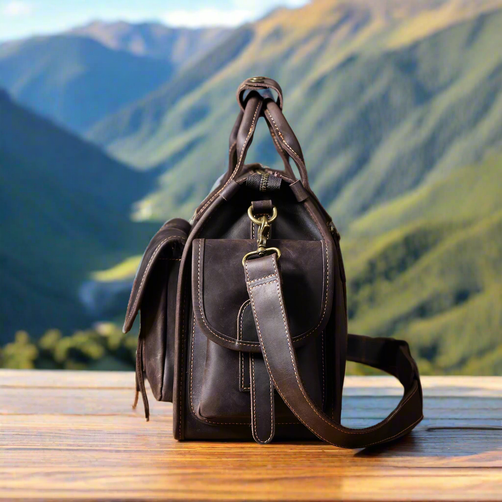 Premium Leather Briefcase/15 inch Laptop Bag |  Work & Business
