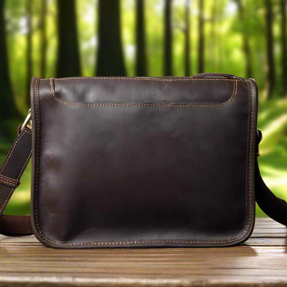 Soft Boxy Leather Crossbody Bag | Travel & Casual