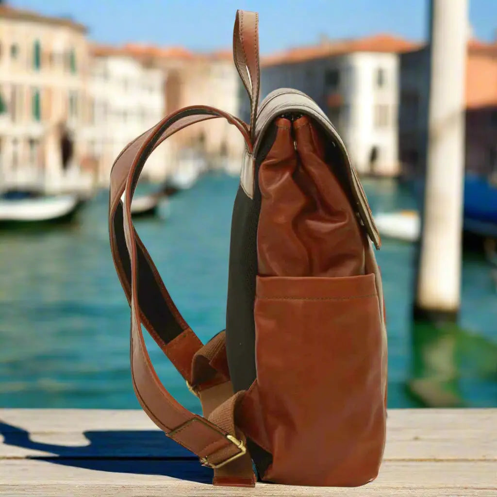 Leather laptop backpack | Work & Travel