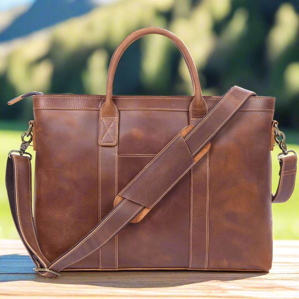 Professional Premium Leather 16 inch Laptop Bag | Work & Office