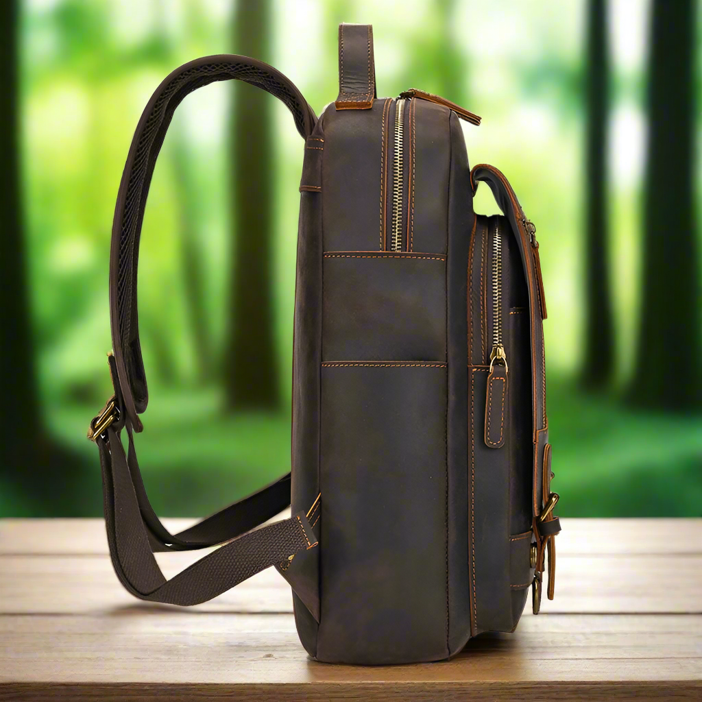 Classic Premium Leather Backpack | Work & Travel
